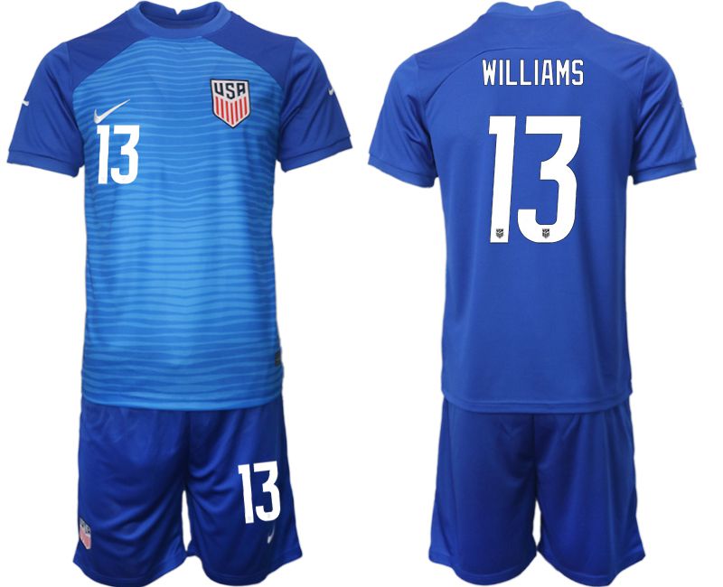 Men 2022 World Cup National Team United States away blue #13 Soccer Jerseys
